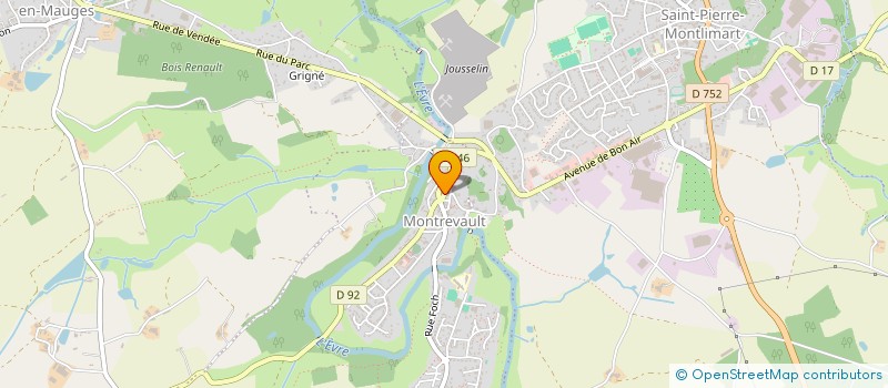 localisation de l'entreprise SCI DU VALLON  MAUGES-SUR-LOIRE