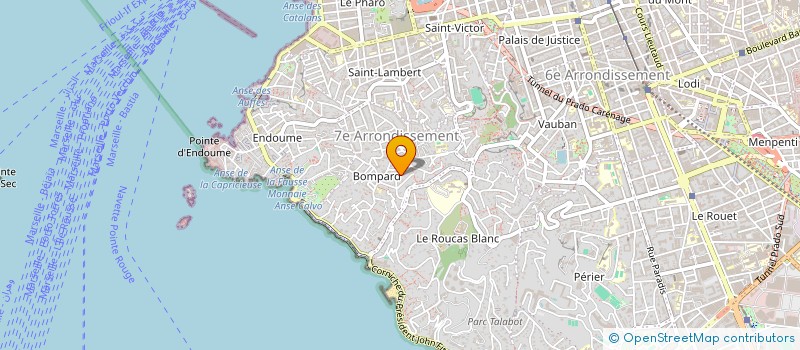 localisation de l'entreprise SCI DU VALLON à MARSEILLE