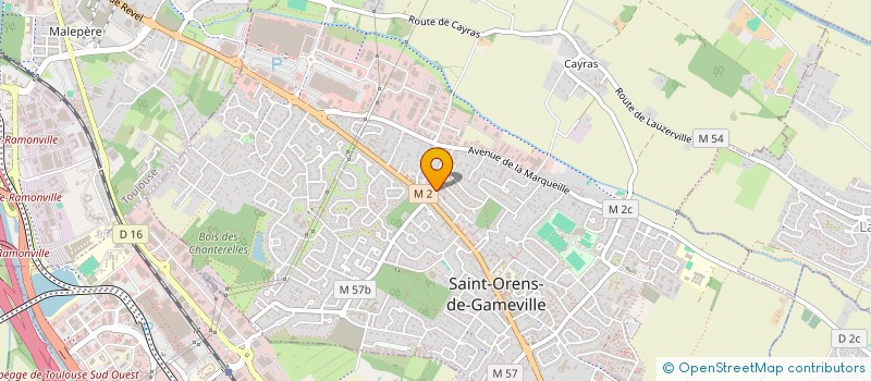 localisation de l'entreprise SCI DU VALLON  SAINT-ORENS-DE-GAMEVILLE