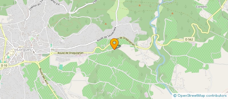 localisation de l'entreprise SCI DU VALLON  LORGUES