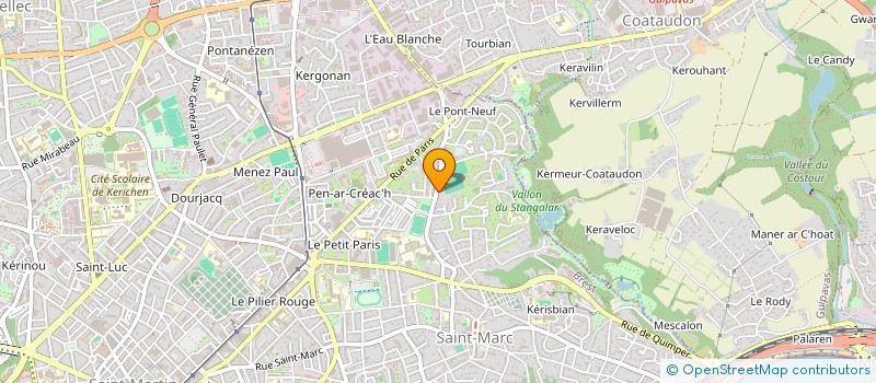 localisation de l'entreprise SCI DU VALLON  BREST