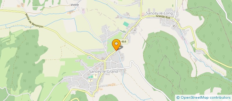 localisation de l'entreprise SCI DU VALLON  SANCEY