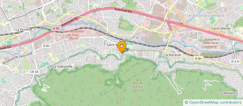 localisation de l'entreprise SCI DU VALLON D ELA FORBINE à MARSEILLE