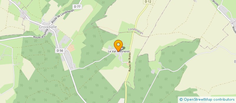 localisation de l'entreprise SCI DU VALMENERET  CROIXDALLE