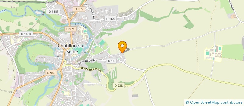 localisation de l'entreprise SCI DU VALTHO  CHATILLON-SUR-SEINE
