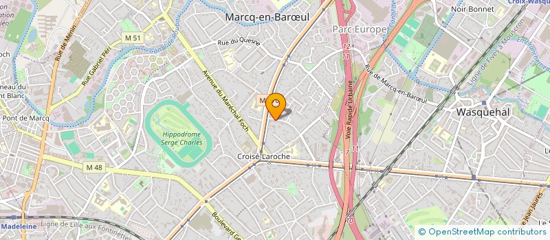 localisation de l'entreprise SCI DU VANCO à MARCQ-EN-BARŒUL