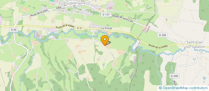 localisation de l'entreprise SCI DU VANET  LE GRAND SERRE