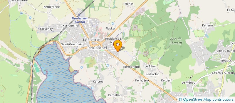 localisation de l'entreprise SCI DU VANNEAU HUPPE  PLOUHARNEL