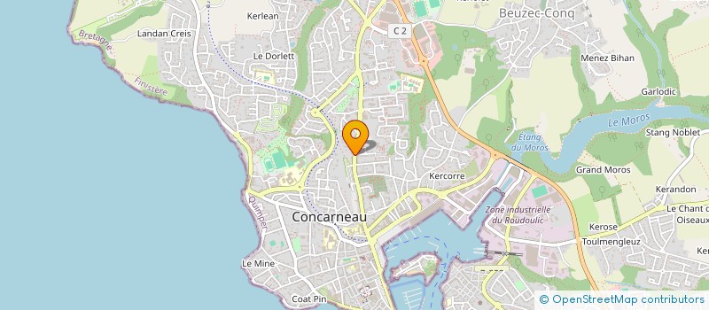 localisation de l'entreprise SCI DU VANT  CONCARNEAU