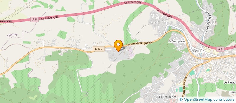 localisation de l'entreprise SCI DU VAR  LE LUC