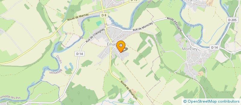 localisation de l'entreprise SCI DU VARNAGE  EMAGNY