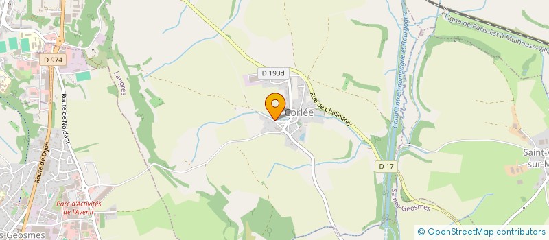 localisation de l'entreprise SCI DU VAS  LANGRES