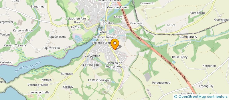 localisation de l'entreprise SCI DU VEILLENEC  DAOULAS