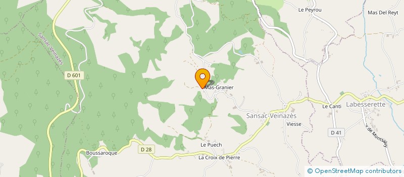 localisation de l'entreprise SCI DU VEINAZES à LACAPELLE-DEL-FRAISSE