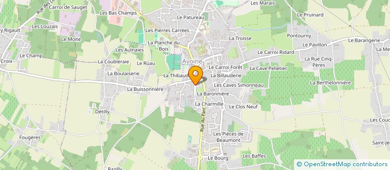 localisation de l'entreprise SCI DU VELORS à AVOINE