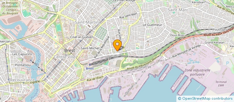 localisation de l'entreprise SCI DU VENDREDI  BREST