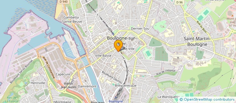 localisation de l'entreprise SCI DU VENDREDI  BOULOGNE-SUR-MER