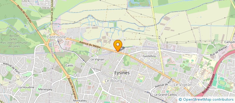 localisation de l'entreprise SCI DU VENSAC  EYSINES