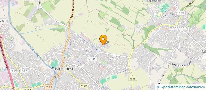 localisation de l'entreprise SCI DU VENT D'AUTAN  CASTELGINEST