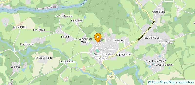 localisation de l'entreprise SCI DU VENT VERT à SAINT-JUST-LE-MARTEL