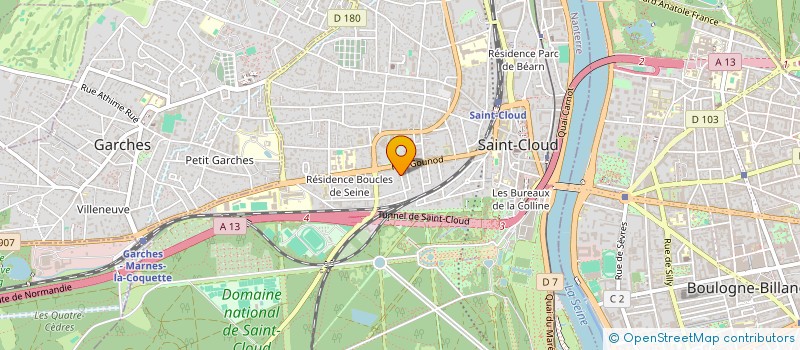 localisation de l'entreprise SCI DU VER LUISANT à SAINT-CLOUD
