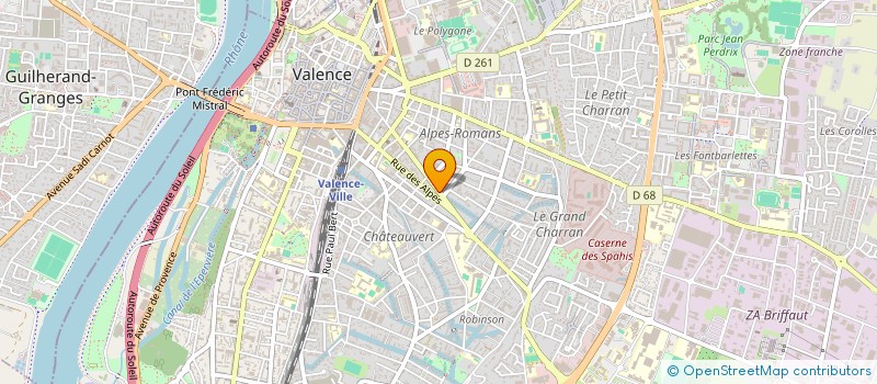 localisation de l'entreprise SCI DU VERCORS 2 à VALENCE