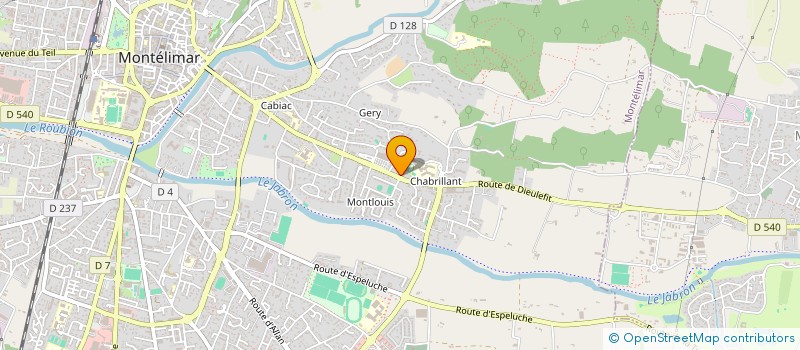 localisation de l'entreprise SCI DU VERCORS à MONTELIMAR