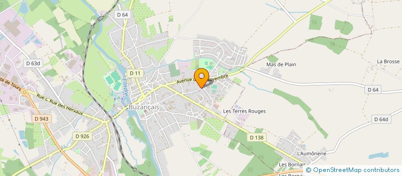 localisation de l'entreprise SCI DU VERCORS à BUZANCAIS