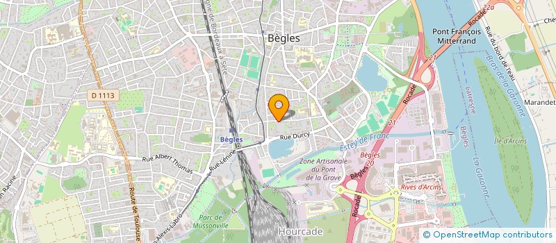 localisation de l'entreprise SCI DU VERDAI à BEGLES