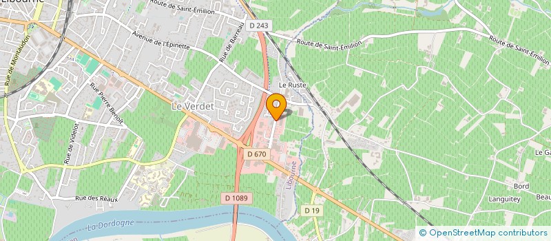 localisation de l'entreprise SCI DU VERDET à LIBOURNE