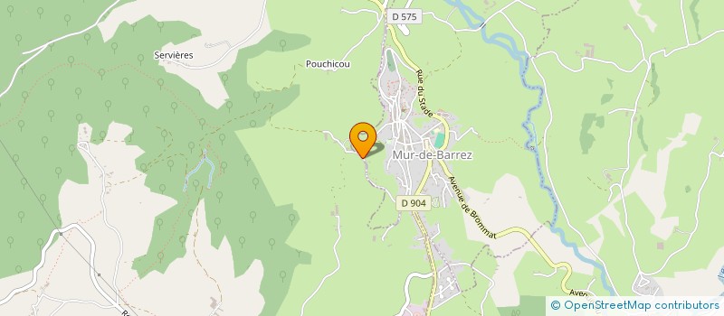 localisation de l'entreprise SCI DU VERDIER  MUR-DE-BARREZ