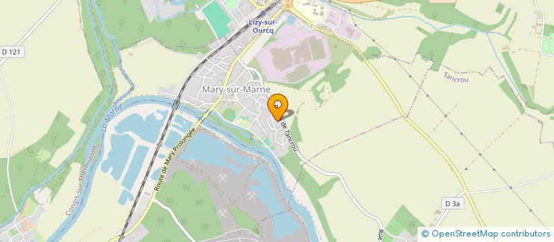 localisation de l'entreprise SCI DU VERDIER  MARY-SUR-MARNE