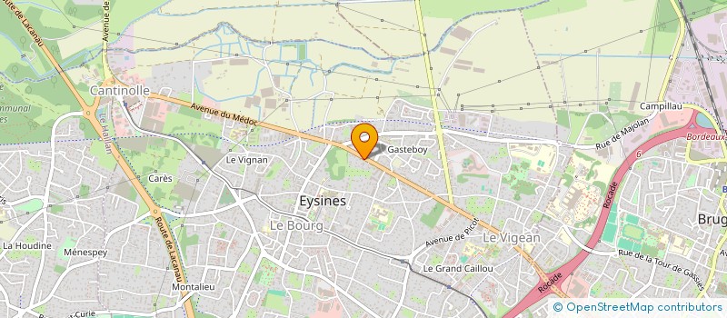 localisation de l'entreprise SCI DU VERGER  EYSINES