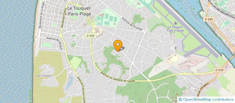 localisation de l'entreprise SCI DU VERGER à LE TOUQUET-PARIS-PLAGE