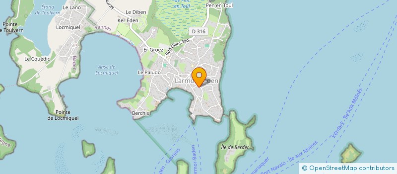 localisation de l'entreprise SCI DU VERGER  LARMOR-BADEN