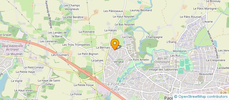 localisation de l'entreprise SCI DU VERGER à PACE