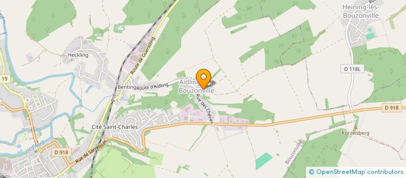 localisation de l'entreprise SCI DU VERGER  BOUZONVILLE