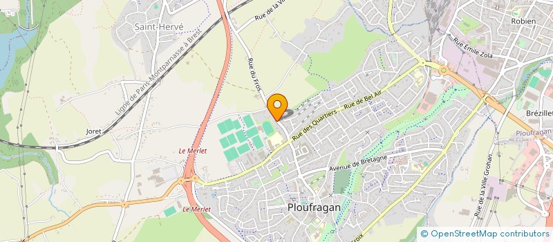 localisation de l'entreprise SCI DU VERGER  PLOUFRAGAN