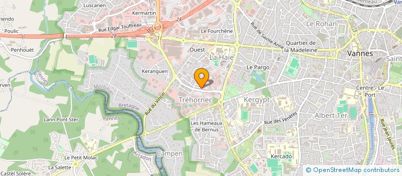 localisation de l'entreprise SCI DU VERGER à VANNES