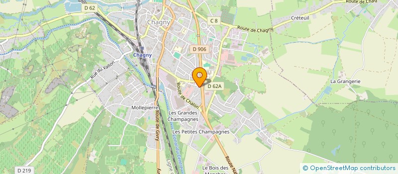 localisation de l'entreprise SCI DU VERGER  CHAGNY