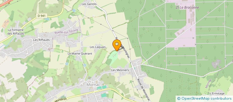 localisation de l'entreprise SCI DU VERGER à MORNAC