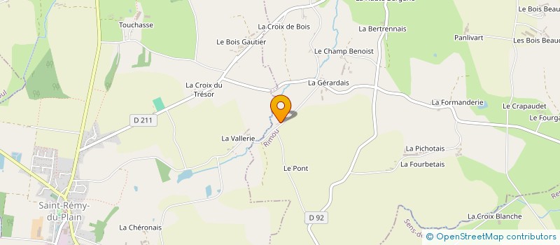 localisation de l'entreprise SCI DU VERGER  RIMOU