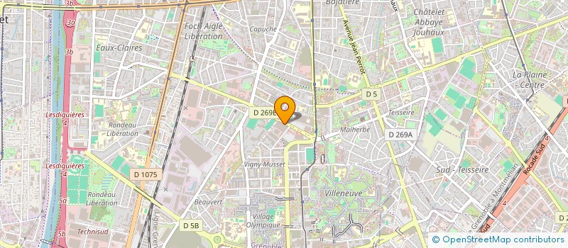 localisation de l'entreprise SCI DU VERGER  GRENOBLE