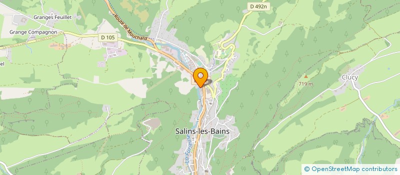 localisation de l'entreprise SCI DU VERGER  SALINS-LES-BAINS