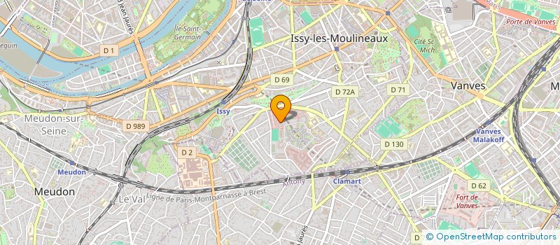 localisation de l'entreprise SCI DU VERGER à ISSY-LES-MOULINEAUX