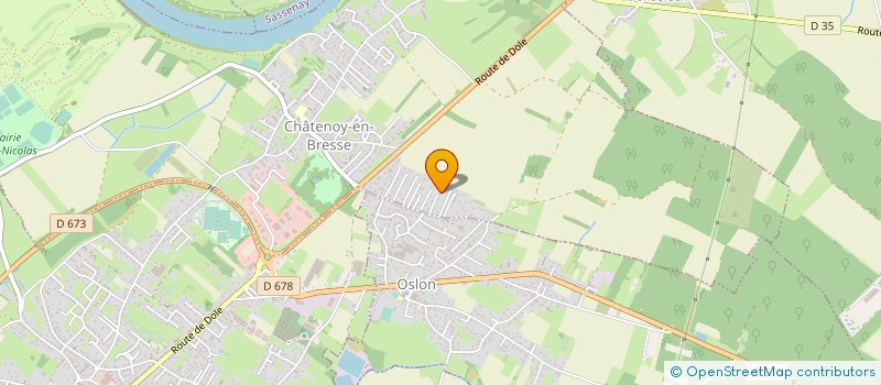 localisation de l'entreprise SCI DU VERGER  CHATENOY-EN-BRESSE