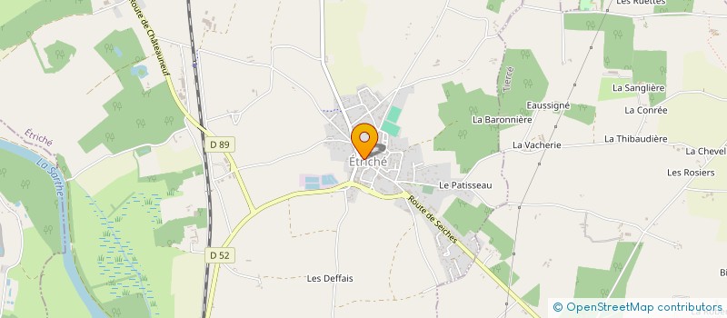 localisation de l'entreprise SCI DU VERGER  ETRICHE