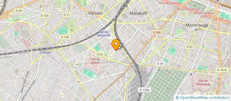 localisation de l'entreprise SCI DU VERGER  MALAKOFF