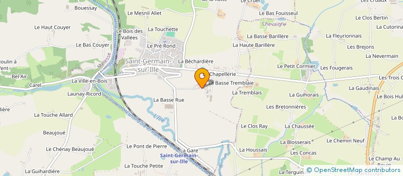 localisation de l'entreprise SCI DU VERGER AU COQ  SAINT-GERMAIN-SUR-ILLE