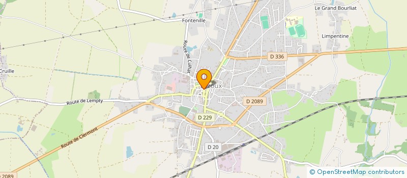 localisation de l'entreprise SCI DU VERGER HAUT  LEZOUX